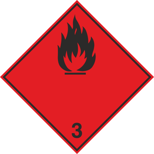Autocollant Transport Inflammables (substances Liquides Inflammables)