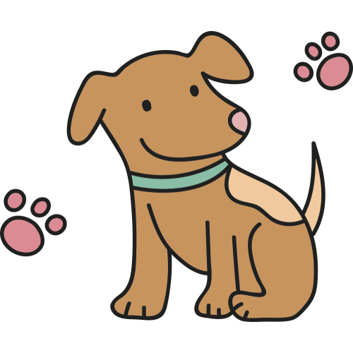 Autocollant Chien Patte