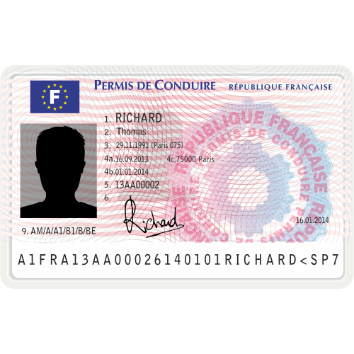 Autocollant Métier Permis