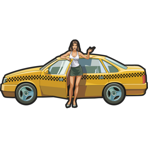 Autocollant Sexy Femme