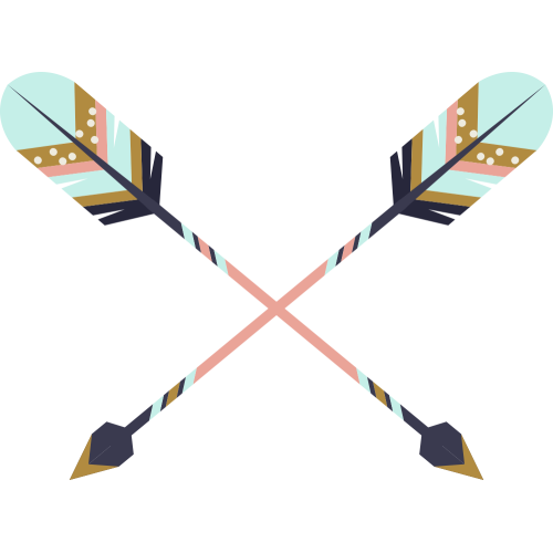 Autocollant Indien Flèche