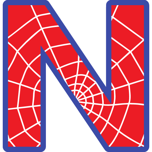 Sticker Lettrage Spider Man N