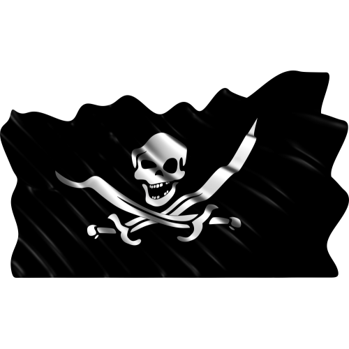 Autocollant Drapeau Pirates
