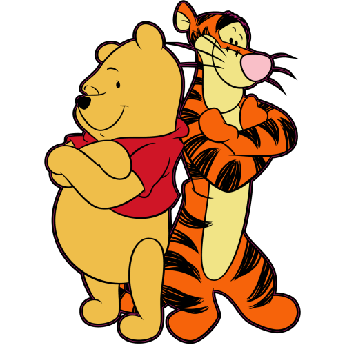 Autocollant Winnie Et Tigrou