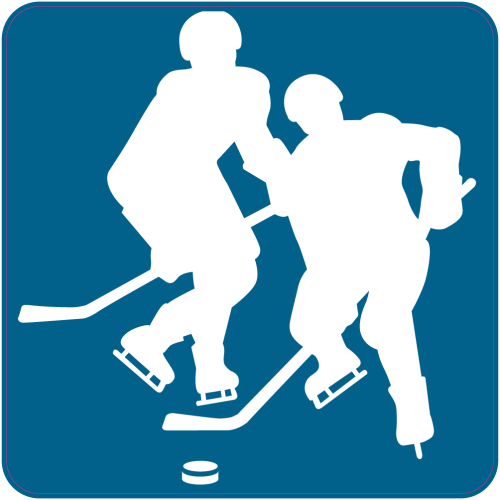 Autocollant Hockey Sur Glace A