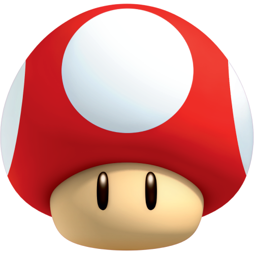 Autocollant Mario Super Champignon