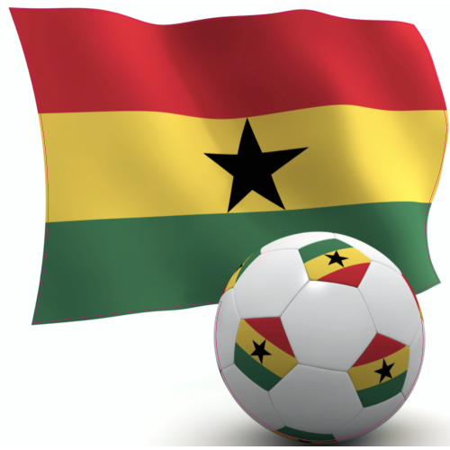 Autocollant Ghana Foot