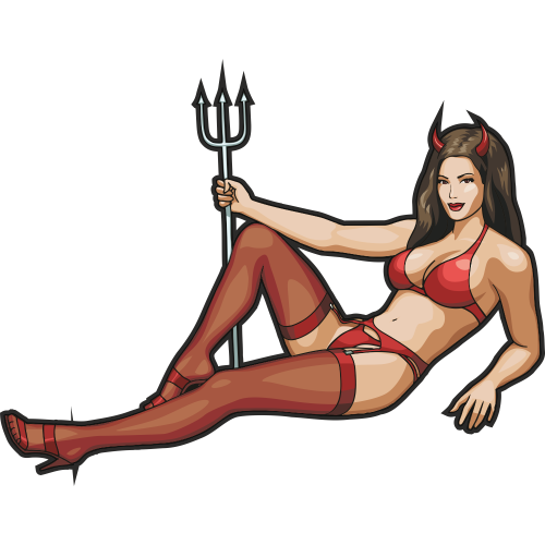 Autocollant Sexy Femme