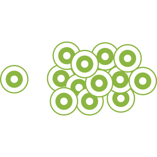 Autocollant Cercle Moderne Vert