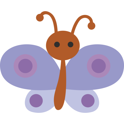 Autocollant Papillon Bleu Enfant