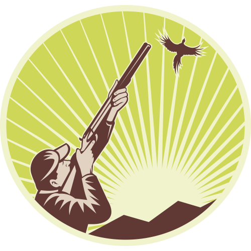 Autocollant Chasse Oiseau