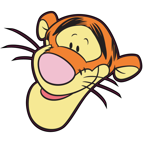 Autocollant Tete Tigrou