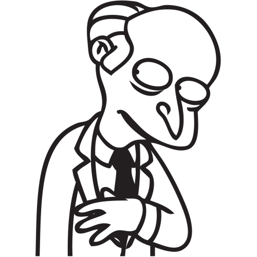 Sticker Simpson Mr Burns