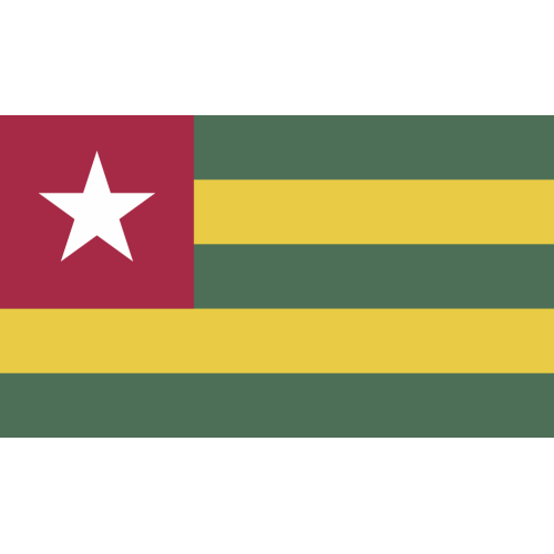 Autocollant Drapeau Togo