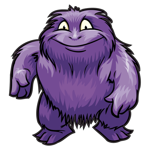 Autocollant Monstre Content