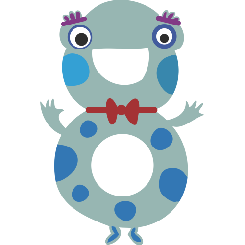 Autocollant Numéro Monstre Enfant