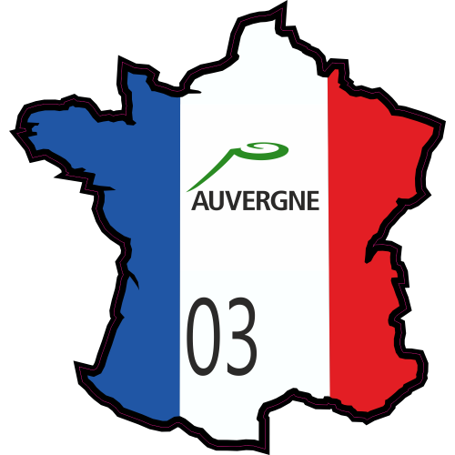 Autocollant Allier ( Auvergne )