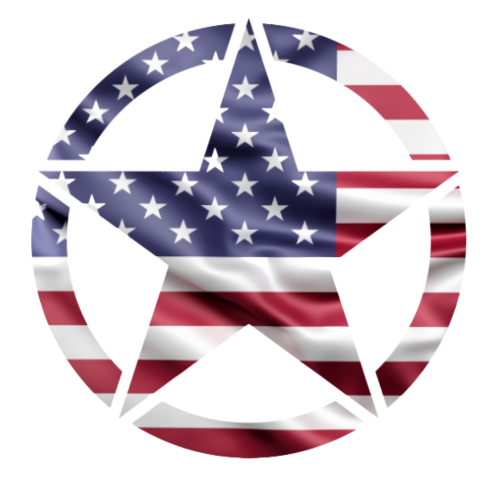 Sticker Drapeau Us Etoile