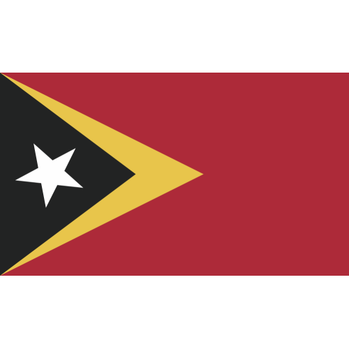Autocollant Drapeau Timor Oriental