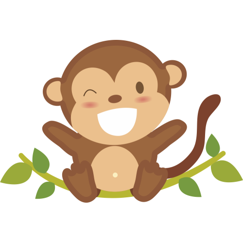 Autocollant Animaux Singe