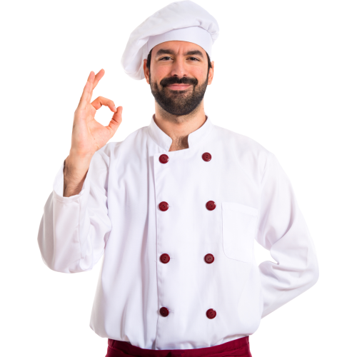 Autocollant Personne Chef Cuisinier Toque 2