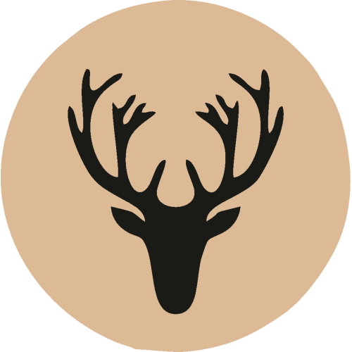 Sticker Tête De Renne