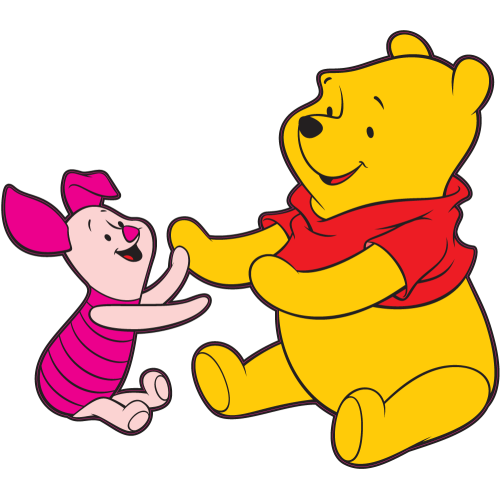 Autocollant Winnie Et Porcinet