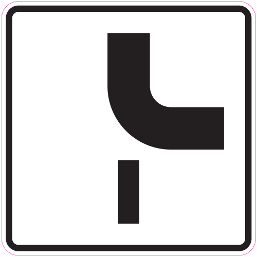 Autocollant Panneau Indication Route Prioritaire