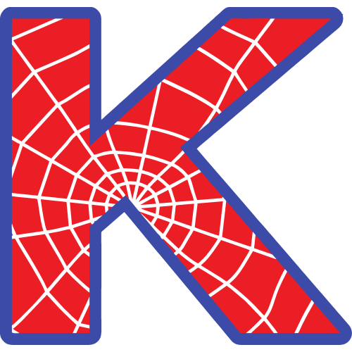 Sticker Lettrage Spider Man K