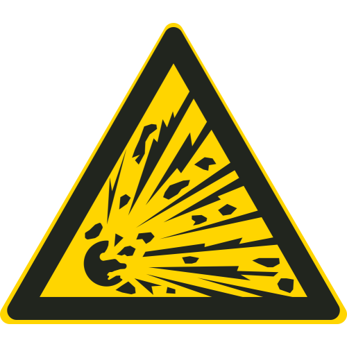 Autocollant Matières Explosives