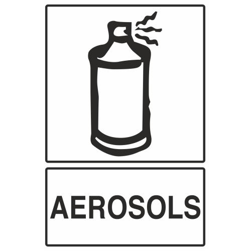 Autocollant Recyclage Aerosols