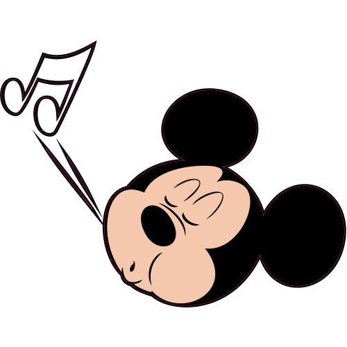 Autocollant Tete Mickey