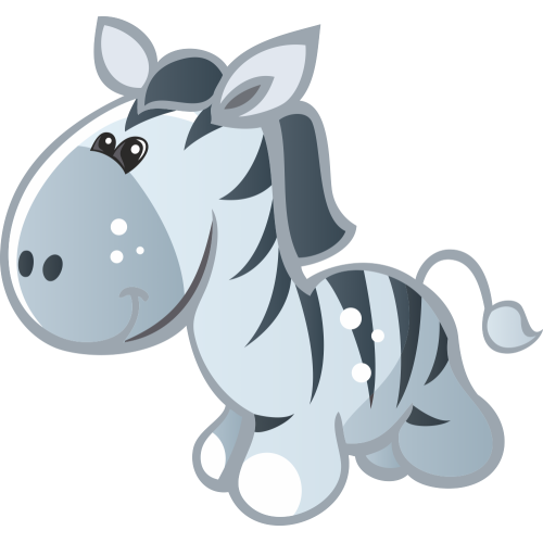 Autocollant Animaux Zèbre