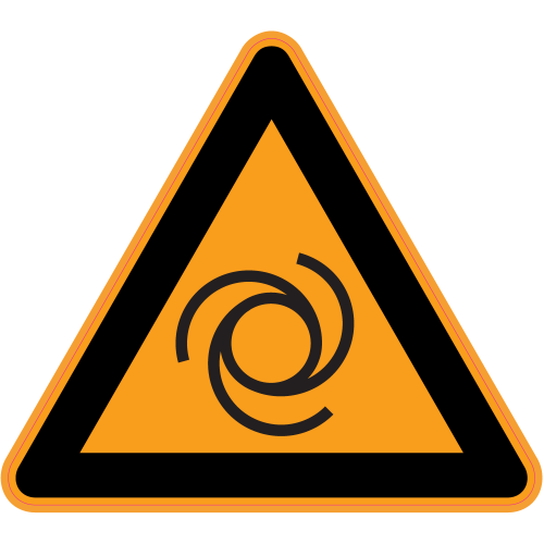 Autocollant Panneau Danger Installation à Enclenchement Automatique