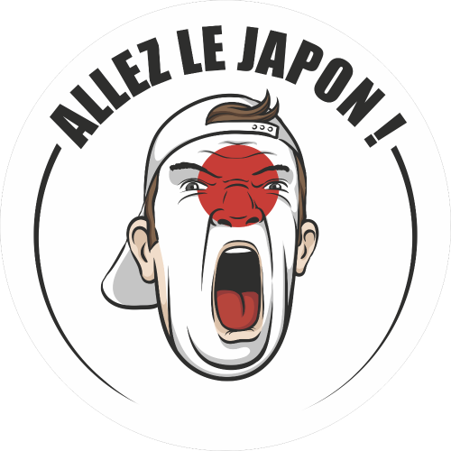 Autocollant Football Allez Le Japon