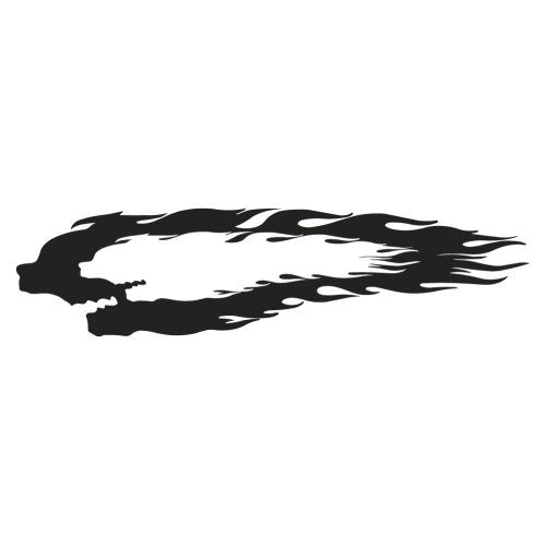 Sticker Deco Flaming