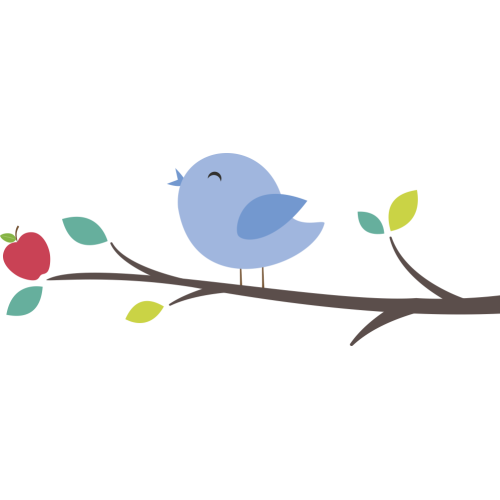 Autocollant Branche Arbre Oiseau