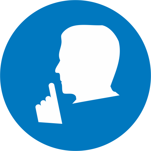 Autocollant Obligation Silence