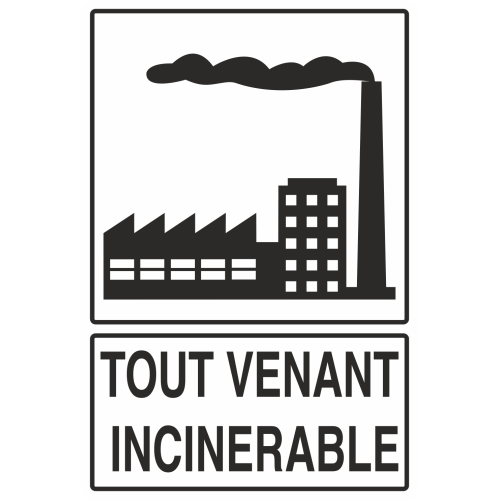 Autocollant Recyclage Incinérable