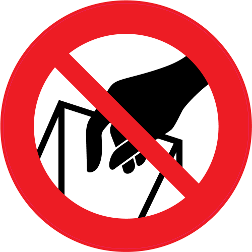 Autocollant Panneau Interdiction De Prendre Dans Le Bac