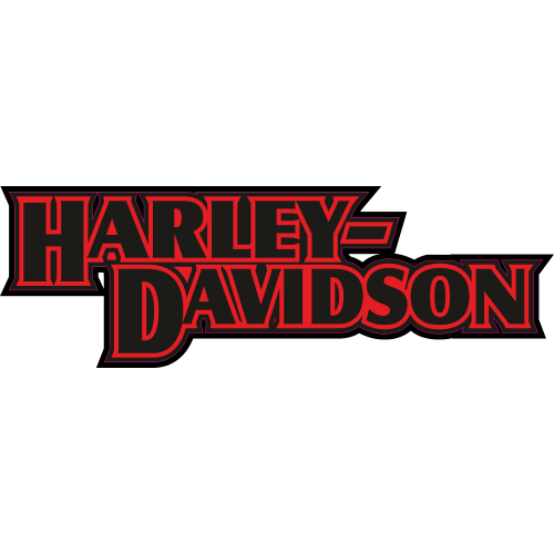 Autocollant Harley Davidson Rouge