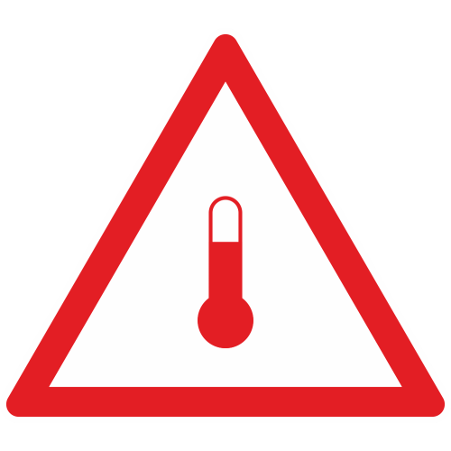 Autocollant Transport Marchandises Transportées à Chaud