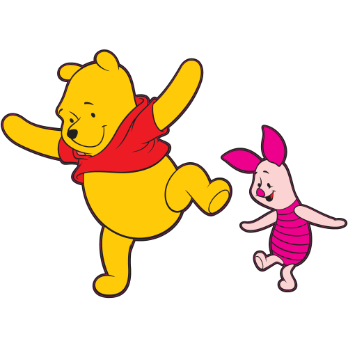 Autocollant Winnie Et Porcinet