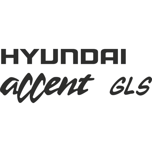 Sticker Hyundai Accent Gls