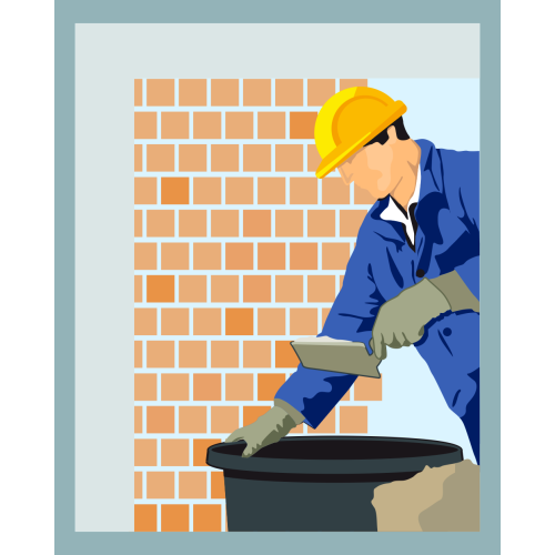 Autocollant Métier Travaux Publics Ouvrier 4