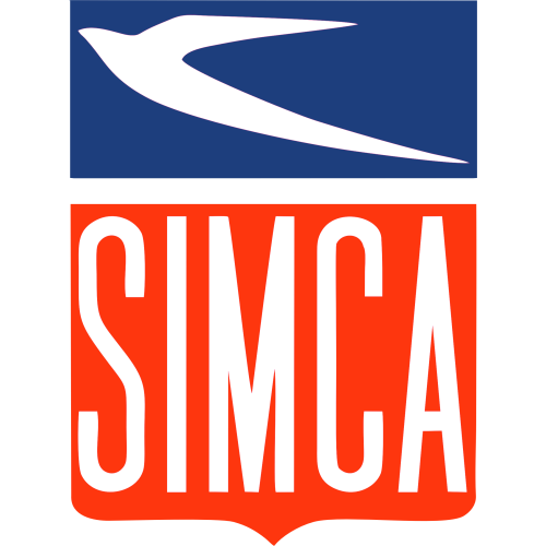 Autocollant  Simca fond vidé
