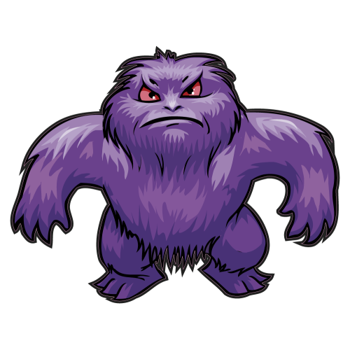 Autocollant Monstre Pas Content