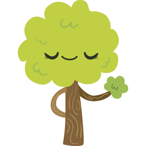 Autocollant Arbre Rigolo Enfant