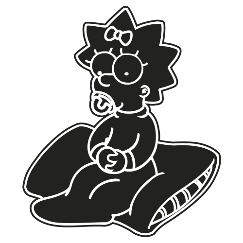 Sticker Maggie Simpson