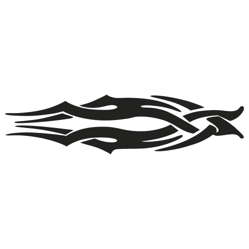 Sticker Deco Flaming